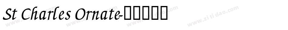 St Charles Ornate字体转换